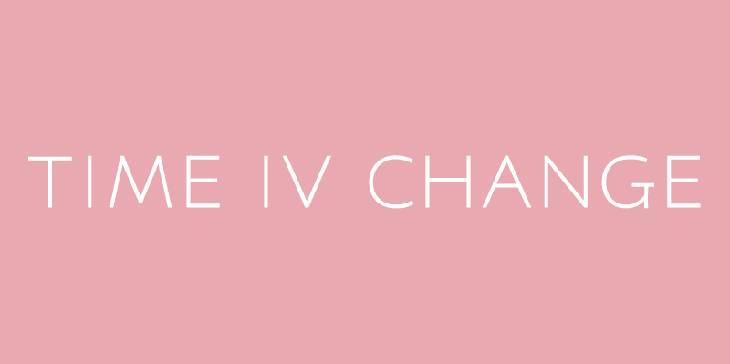 TIME IV CHANGE（含义：时间与变化）